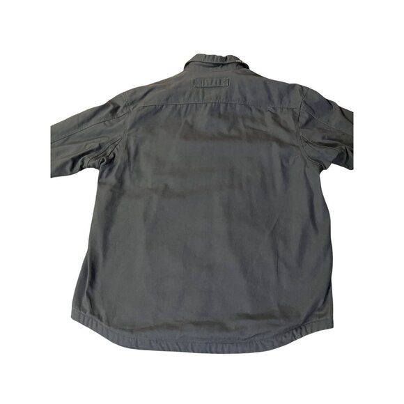 Duluth Trading Co Fire Hose Shirt Jac Mens L Blue Fleece Lined Work Jacket - Picture 4 of 13